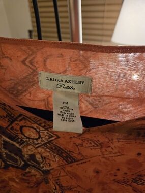 Laura Ashley Petite Orange Printed Top